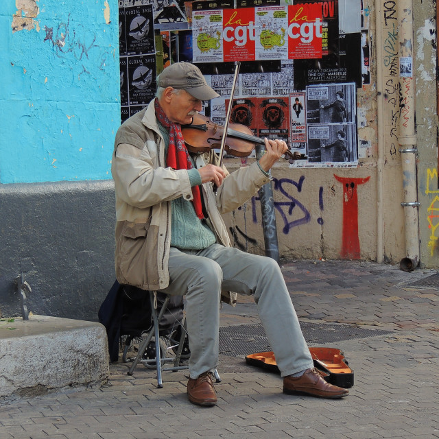 "Violonist" by Amit Mendelsohn - £50.00 "Violonist" stock image