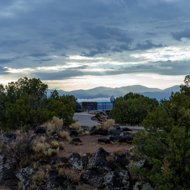 "Cloudy with a view" stock image