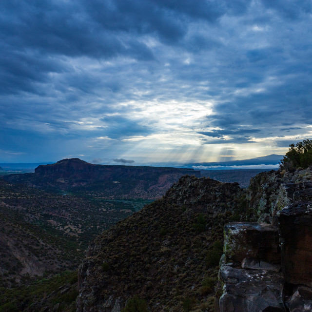 "Rainy day in New Mexico" stock image