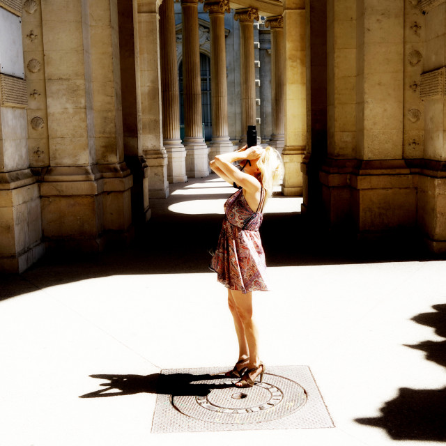 "The lovely photographer" by Amit Mendelsohn - £50.00 "The lovely photographer" stock image