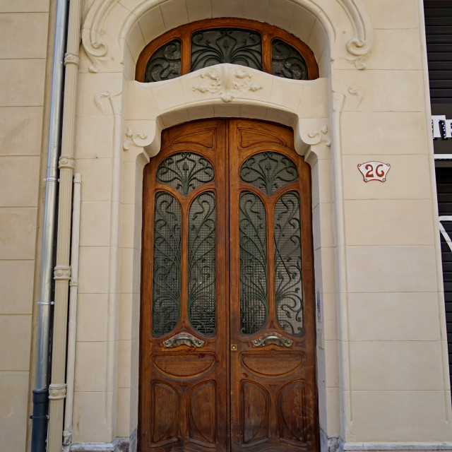 "Art Nouveau Door" by Amit Mendelsohn - £50.00 "Art Nouveau Door" stock image