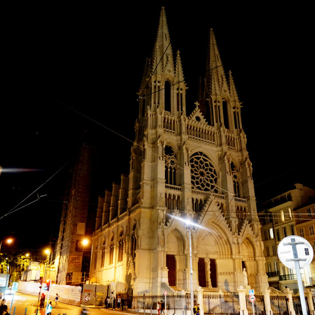 "The reforme church at night" by Amit Mendelsohn - £50.00 "The reforme church at night" stock image