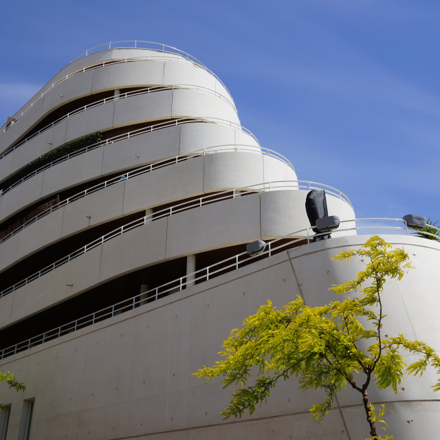 "A ship shaped building" stock image