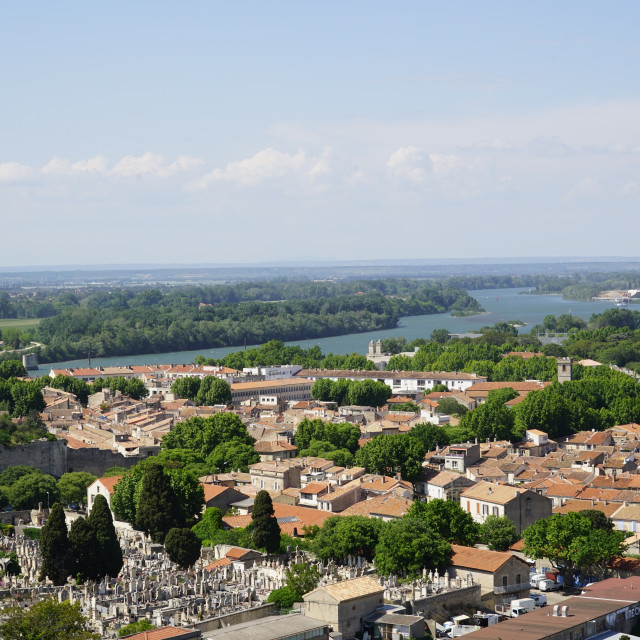 "Arles from above" by Amit Mendelsohn - £50.00 "Arles from above" stock image