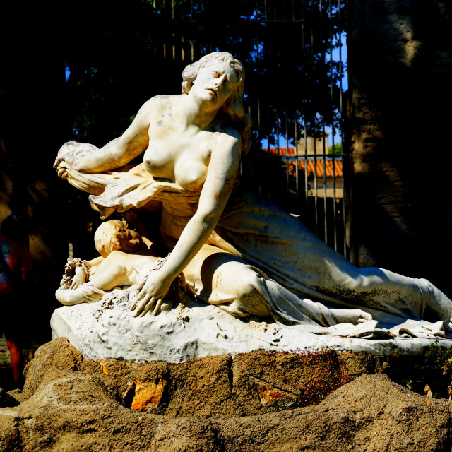 "A statue in arles park" by Amit Mendelsohn - £50.00 "A statue in arles park" stock image