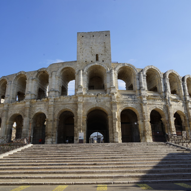 "The old arena in Arles" by Amit Mendelsohn - £50.00 "The old arena in Arles" stock image