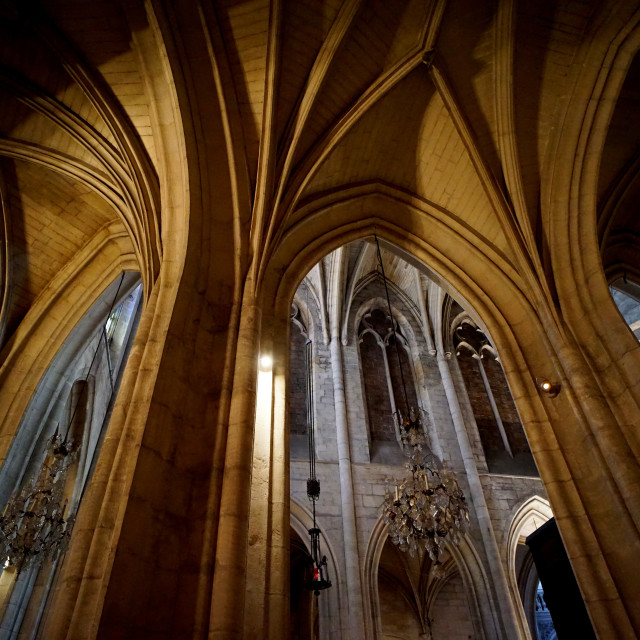 "Arles Cathedral" by Amit Mendelsohn - £50.00 "Arles Cathedral" stock image