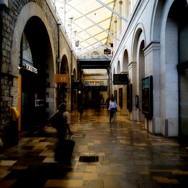 "Nimes train station" stock image