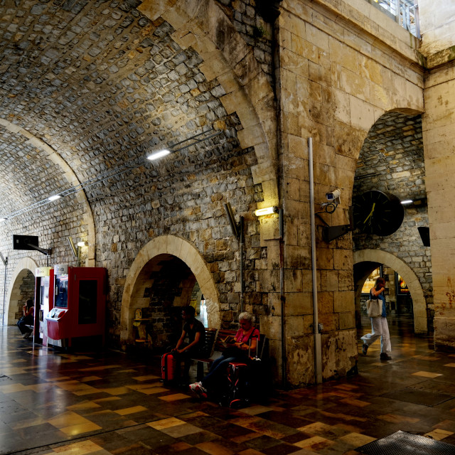 "Nimes train station" by Amit Mendelsohn - £50.00 "Nimes train station" stock image