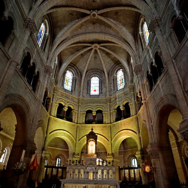 "Nimes Cathedral" by Amit Mendelsohn - £50.00 "Nimes Cathedral" stock image