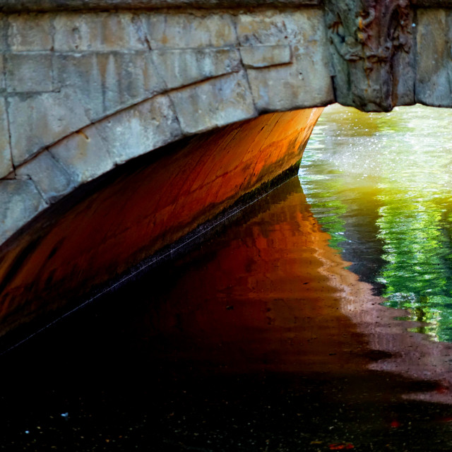 "The Canal in Nimes" by Amit Mendelsohn - £50.00 "The Canal in Nimes" stock image