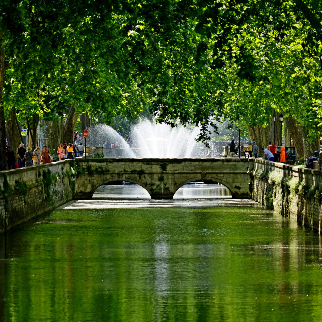 "The Canal in Nimes" by Amit Mendelsohn - £50.00 "The Canal in Nimes" stock image