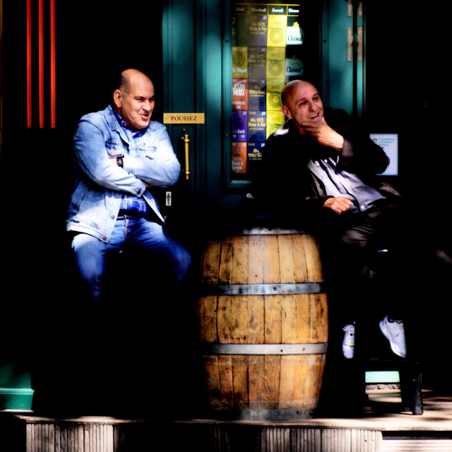"Bar bums" by Amit Mendelsohn - £50.00 "Bar bums" stock image