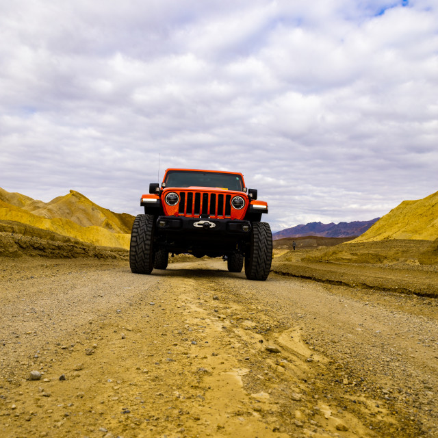 "Jeep on the trail" stock image
