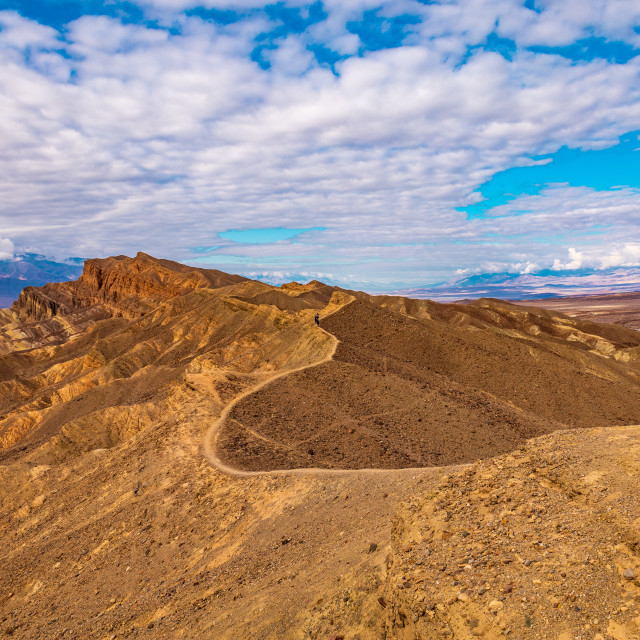 "Winding trail on the edge" stock image