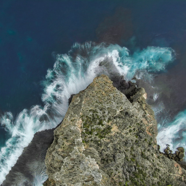 "Aerial View of Sharp Point, Torndirrup" stock image