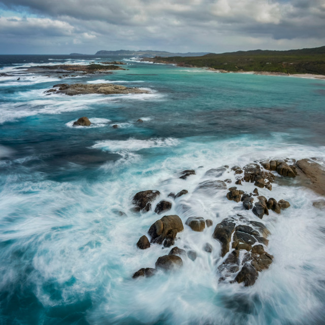 "Sinker Beach Aerial 2" stock image