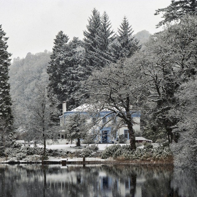 "Winter on Loch Ard" stock image