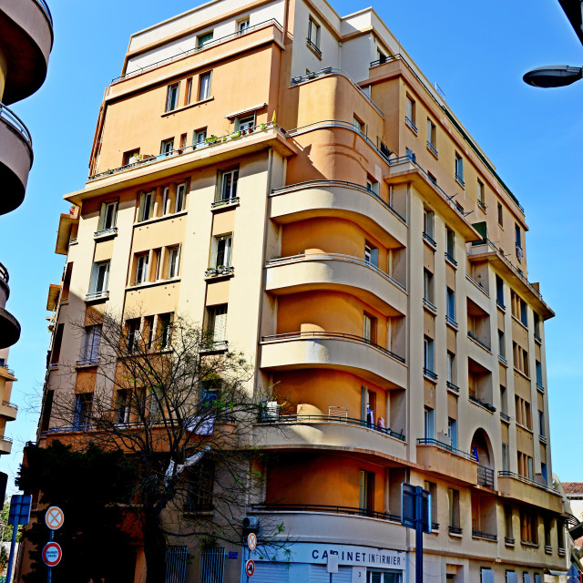 "Bauhaus in blancarde marseille" by Amit Mendelsohn - £50.00 "Bauhaus in blancarde marseille" stock image