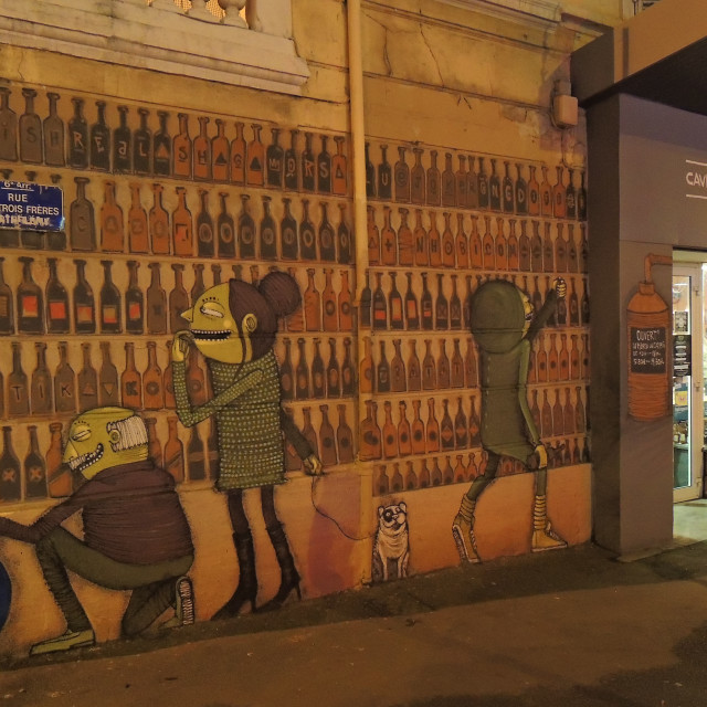 "Mural Marseille, cours Julien" by Amit Mendelsohn - £50.00 "Mural Marseille, cours Julien" stock image