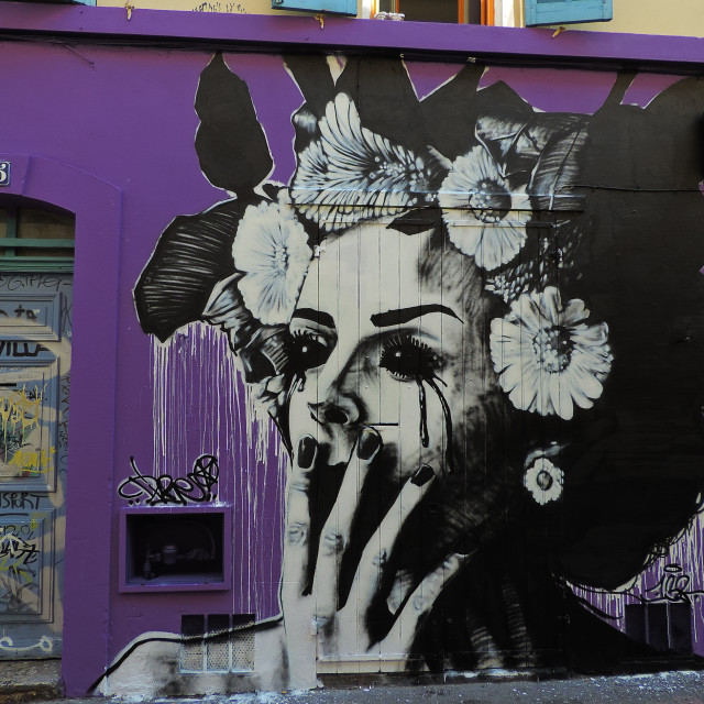 "Mural Marseille - cours julien" by Amit Mendelsohn - £50.00 "Mural Marseille - cours julien" stock image
