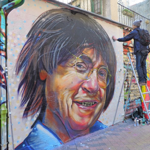 "Mural, Marseille - Cabu - cours julien" by Amit Mendelsohn - £50.00 "Mural, Marseille - Cabu - cours julien" stock image