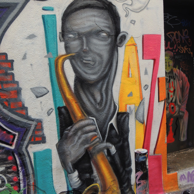 "Mural Marseille - cours Julien" by Amit Mendelsohn - £50.00 "Mural Marseille - cours Julien" stock image