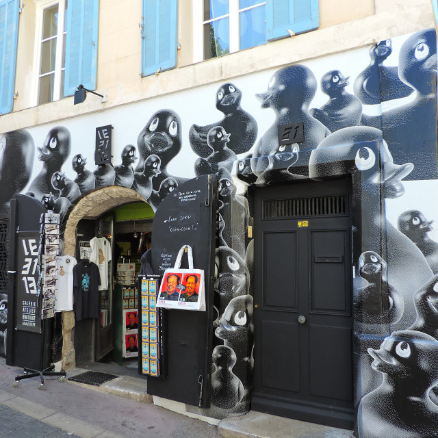 "Mural Marseille - Le Panier" by Amit Mendelsohn - £50.00 "Mural Marseille - Le Panier" stock image