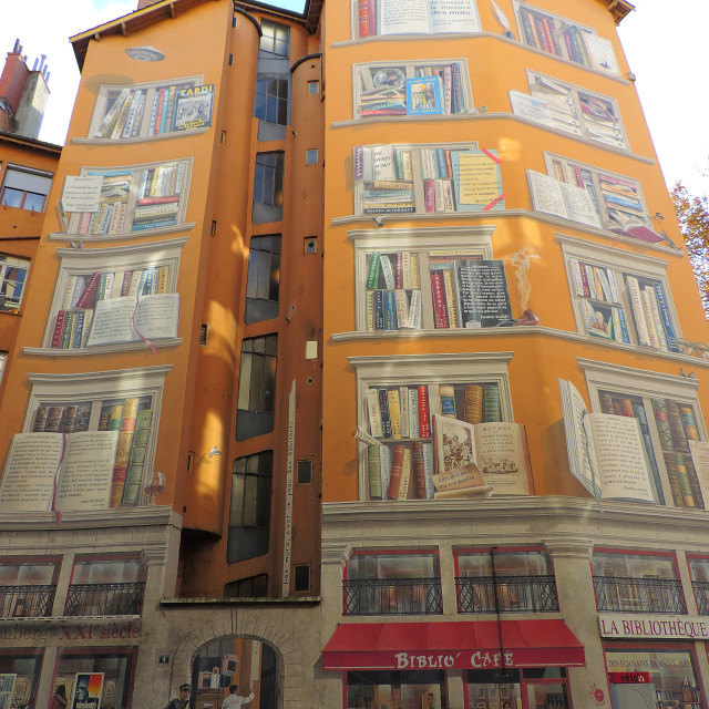 "Mural Lyon" by Amit Mendelsohn - £50.00 "Mural Lyon" stock image
