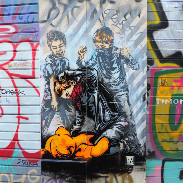 "Mural Marseille - cours Julien" by Amit Mendelsohn - £50.00 "Mural Marseille - cours Julien" stock image