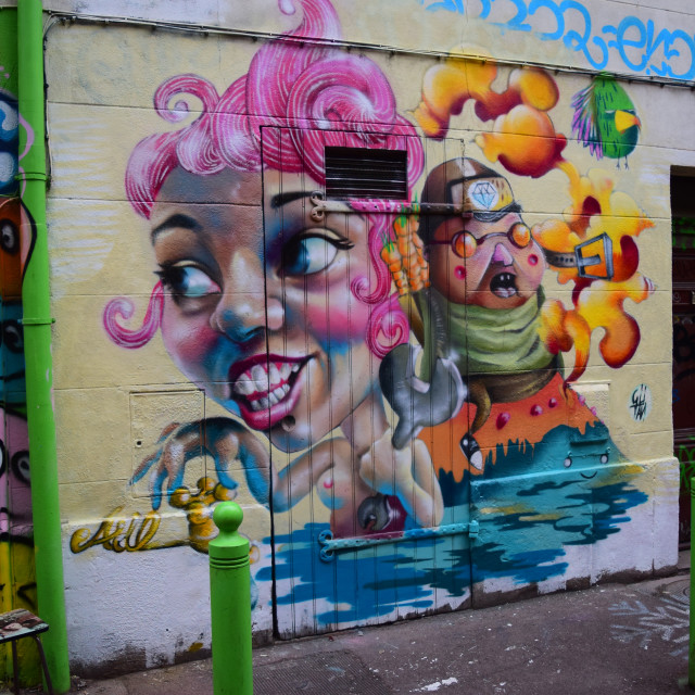 "Mural Marseille - cours Julien" by Amit Mendelsohn - £50.00 "Mural Marseille - cours Julien" stock image