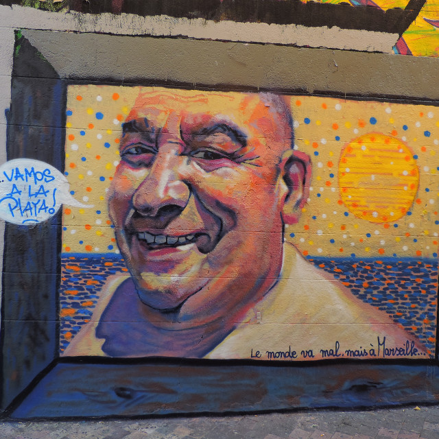 "Mural Marseille - cours Julien" by Amit Mendelsohn - £50.00 "Mural Marseille - cours Julien" stock image