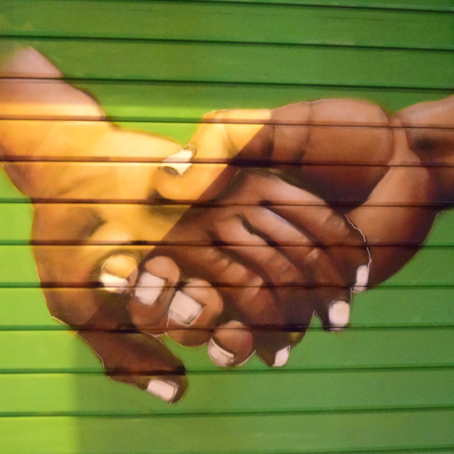 "Mural, Marseille" by Amit Mendelsohn - £50.00 "Mural, Marseille" stock image