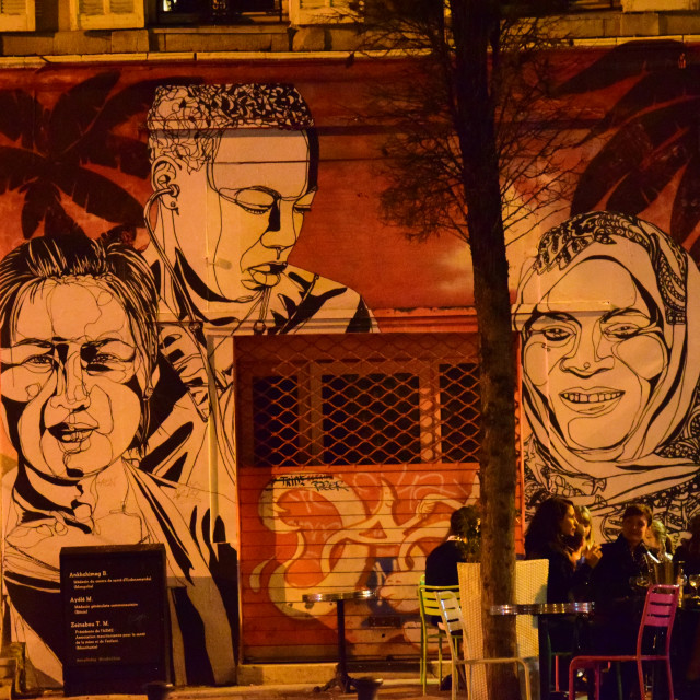"Mural Marseille - Cours Julien" by Amit Mendelsohn - £50.00 "Mural Marseille - Cours Julien" stock image