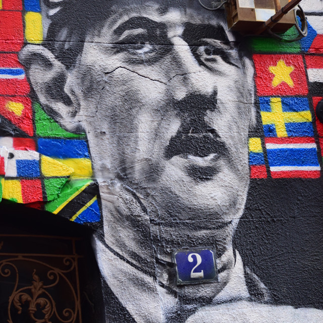 "Mural Marseille - Cours Julien" by Amit Mendelsohn - £50.00 "Mural Marseille - Cours Julien" stock image