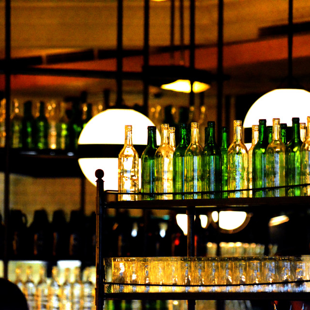 "Bottles" by Amit Mendelsohn - £50.00 "Bottles" stock image
