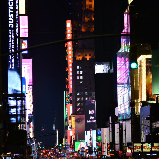 "NYC at night" by Amit Mendelsohn - £50.00 "NYC at night" stock image