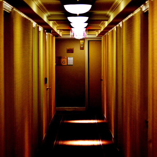 "A corridor to the room" stock image