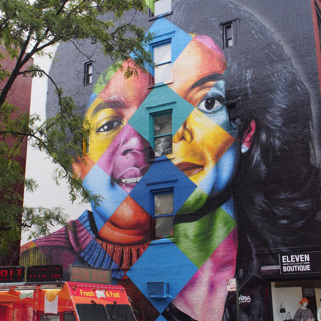 "Mural, NYC" by Amit Mendelsohn - £50.00 "Mural, NYC" stock image