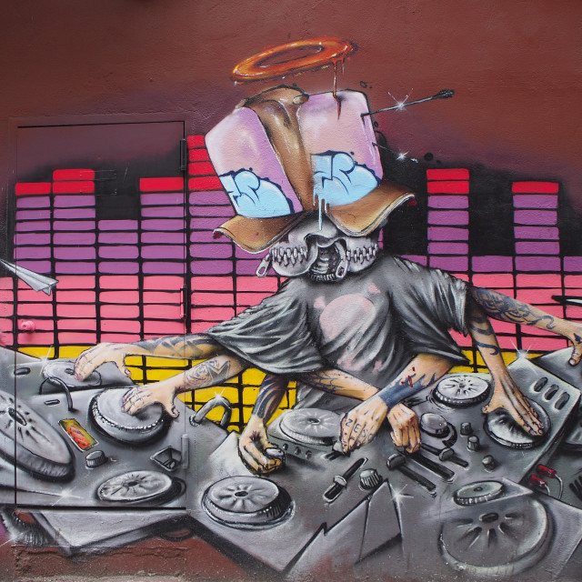 "Mural, NYC" by Amit Mendelsohn - £50.00 "Mural, NYC" stock image