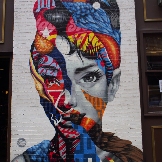 "Mural, NYC" by Amit Mendelsohn - £50.00 "Mural, NYC" stock image