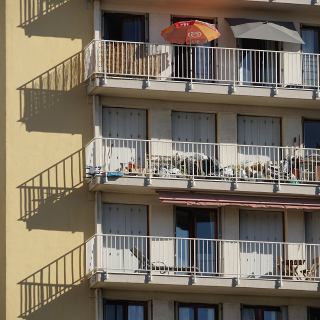 "Extended balcony" by Amit Mendelsohn - $60.98 "Extended balcony" stock image