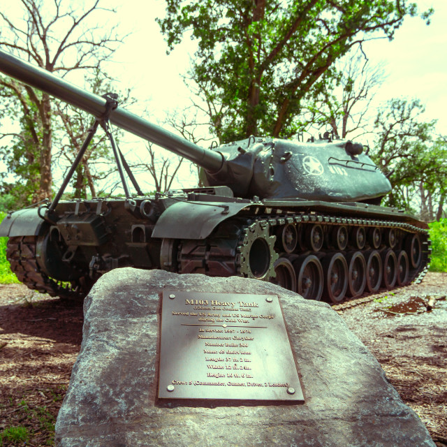 "M-103 Battle Tank" by BTG Photographer - $3.09 "M-103 Battle Tank" stock image