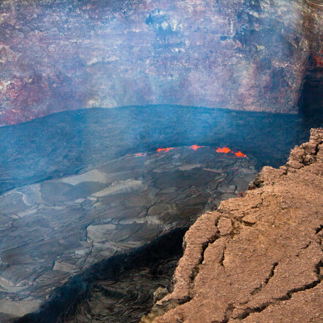 "Mauna Loa from the Air" stock image