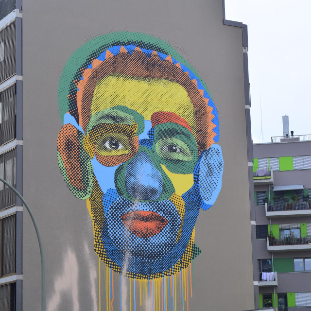 "Mural, Berlin, Germany" by Amit Mendelsohn - £50.00 "Mural, Berlin, Germany" stock image