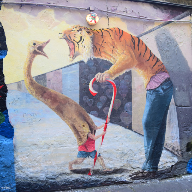 "Mural, Berlin, Germany" by Amit Mendelsohn - £50.00 "Mural, Berlin, Germany" stock image