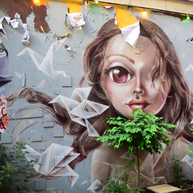 "Mural, Berlin, Germany" by Amit Mendelsohn - £50.00 "Mural, Berlin, Germany" stock image