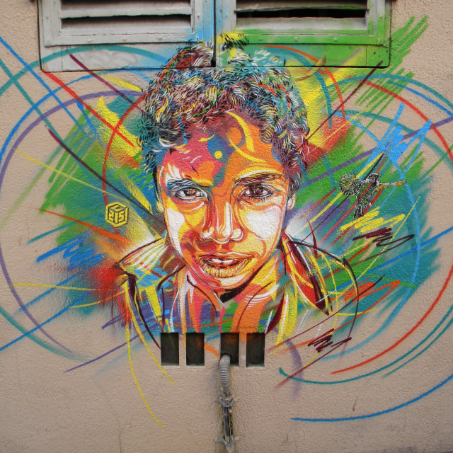"Graffiti - C215" by Amit Mendelsohn - £50.00 "Graffiti - C215" stock image