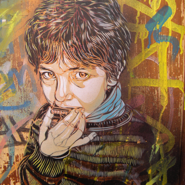 "Graffiti - C215" by Amit Mendelsohn - £50.00 "Graffiti - C215" stock image