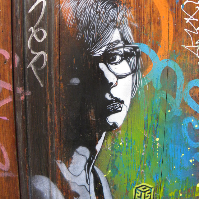 "Graffiti - C215" stock image